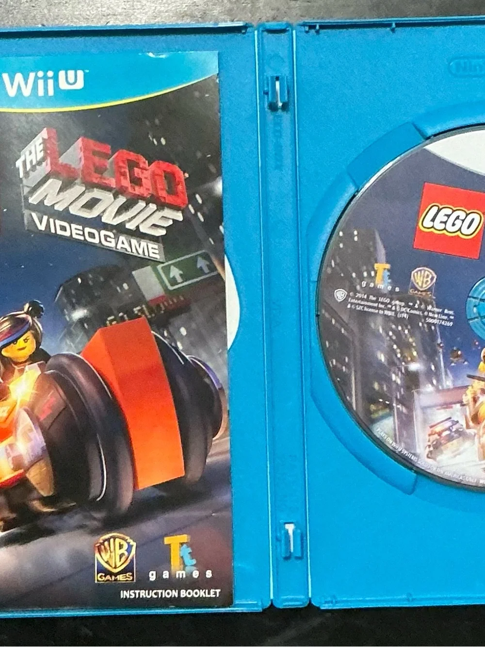 Lego Wii U Game with Blue Case and Multicolor Cover Art